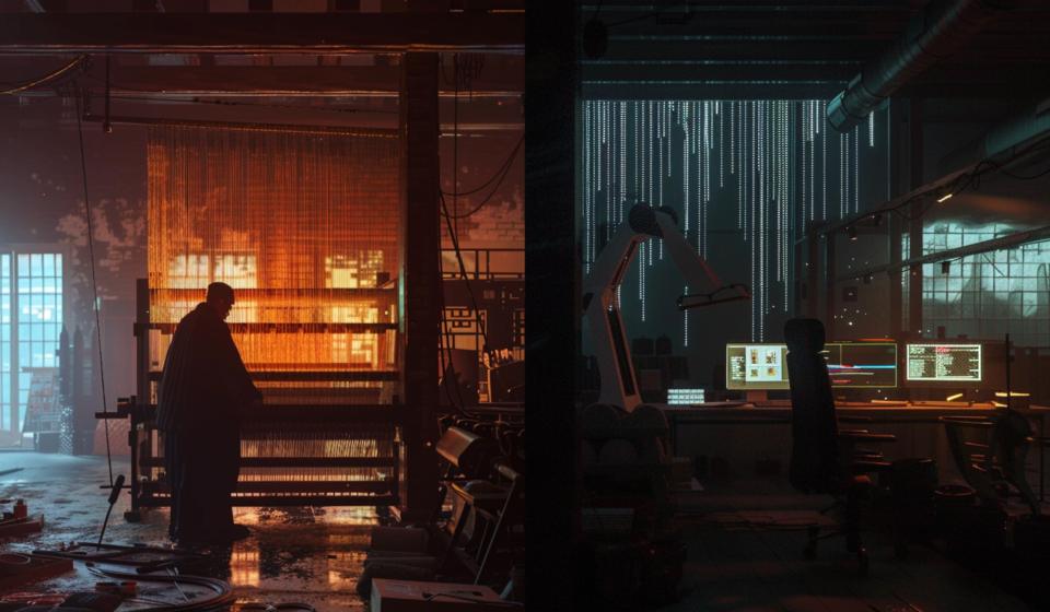 De hier à aujourd'hui. Evolution de la valeur travail.